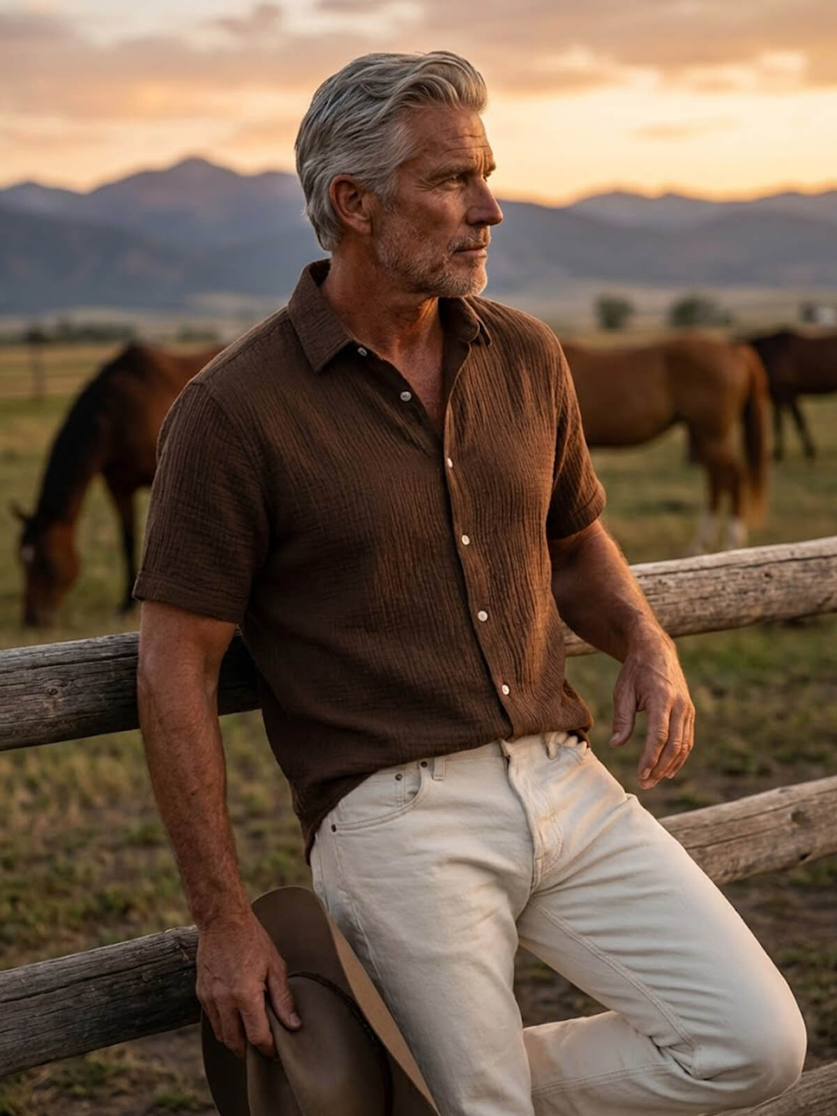 Ethan | Classic Lightweight Short Sleeve Men's Shirt