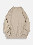 Mens relaxed pullover hoodie styled with jeans