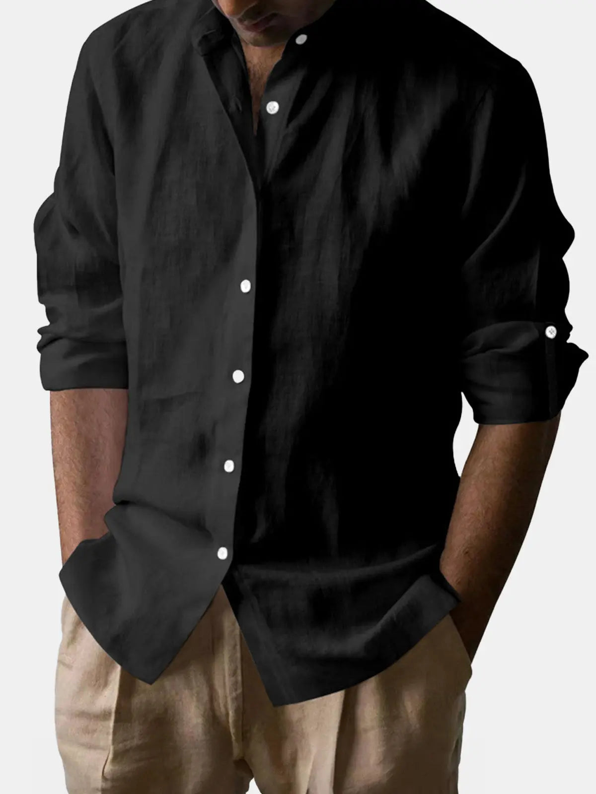 Ethan | Lightweight Breathable Linen Blend Men's Shirt