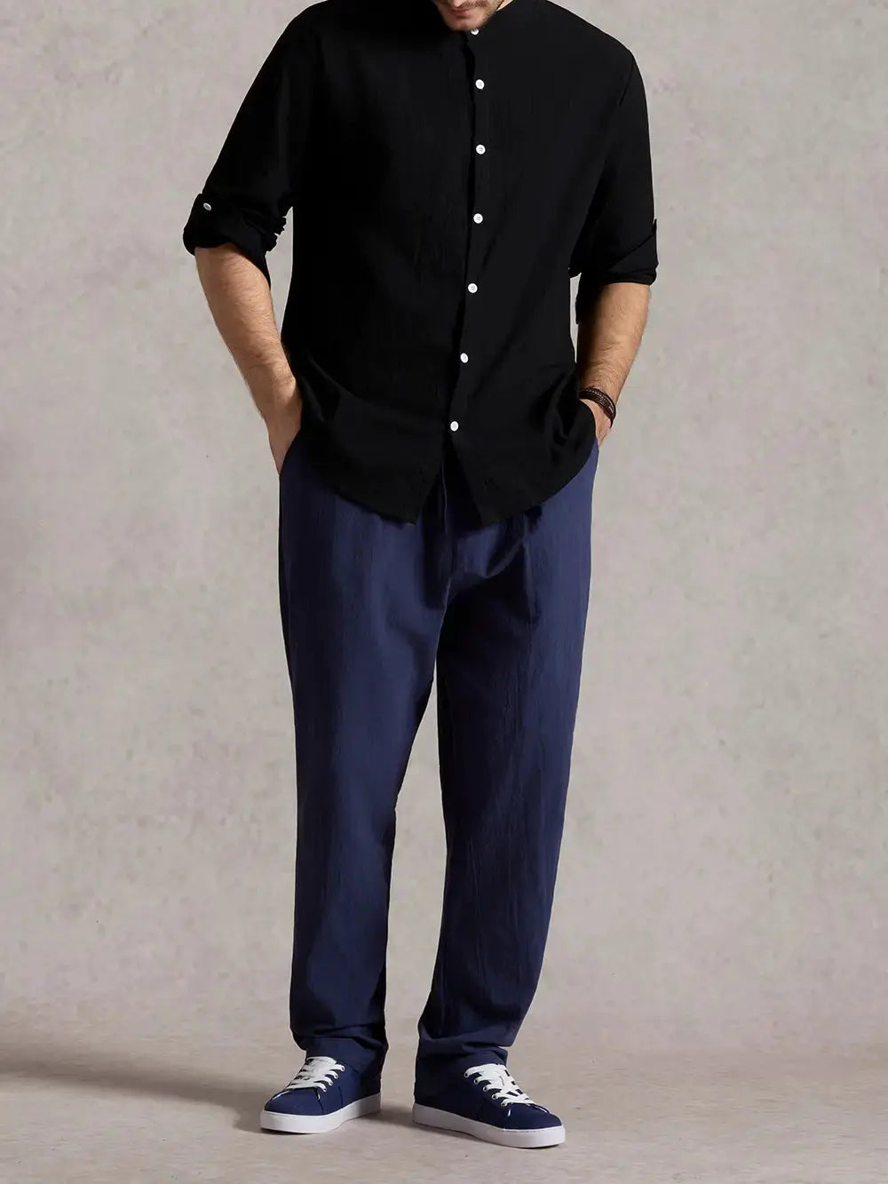 Ethan | Lightweight Breathable Linen Blend Men's Shirt