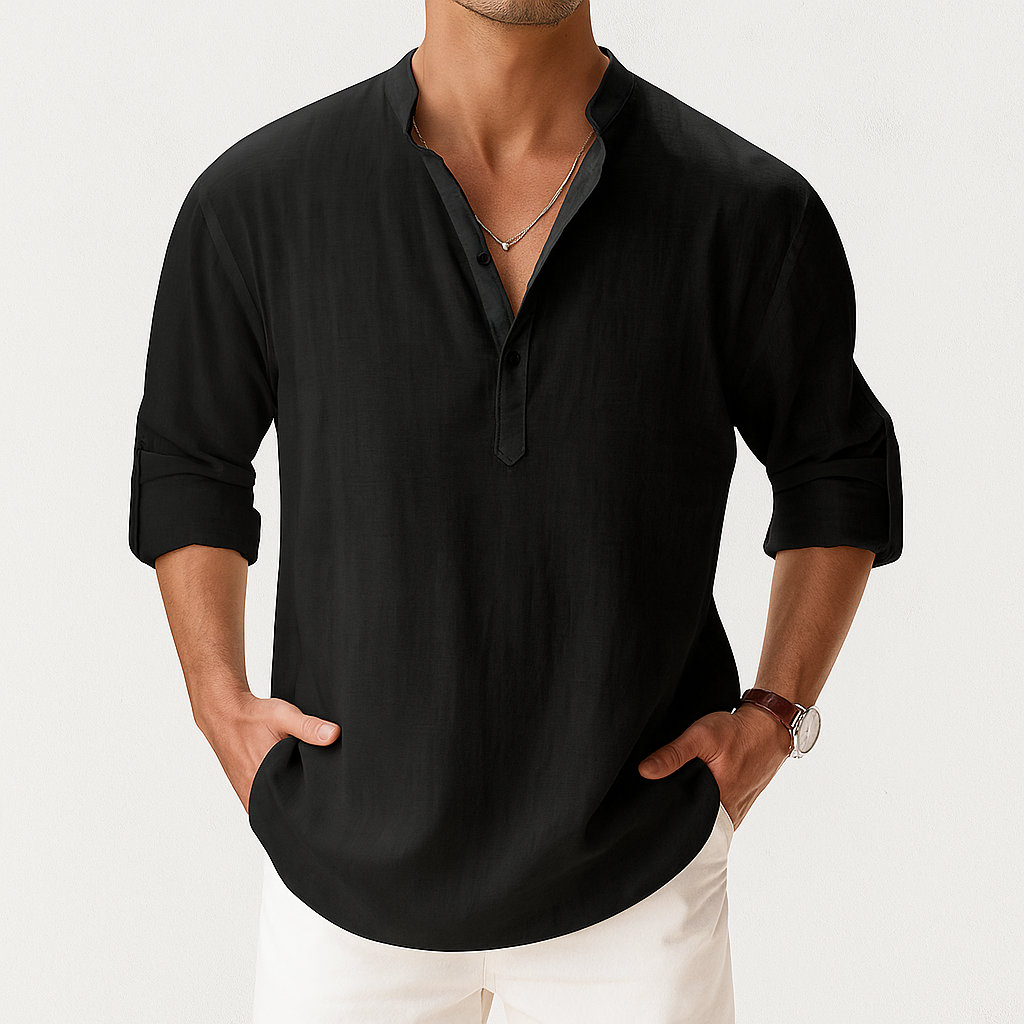 Ethan | Lightweight Breathable Men's Popover Shirt