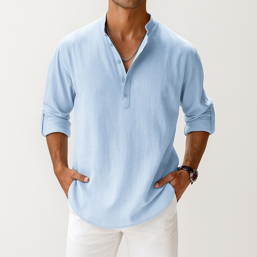 Ethan | Lightweight Breathable Men's Popover Shirt