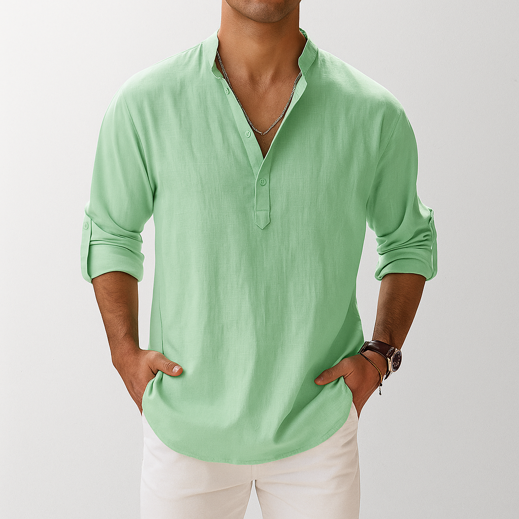 Ethan | Lightweight Breathable Men's Popover Shirt