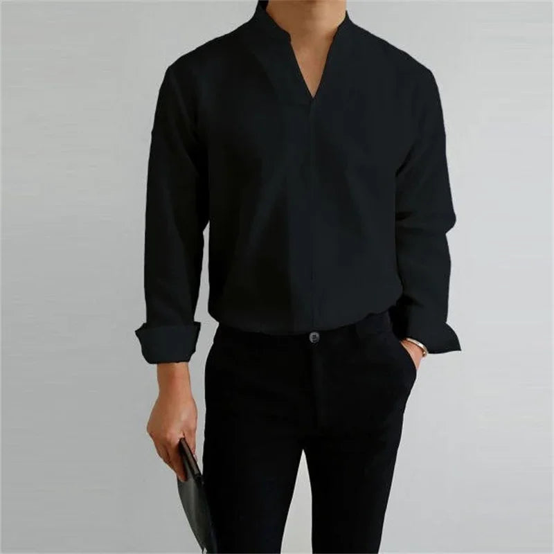 Ethan | Modern Casual Long Sleeve Men's Shirt