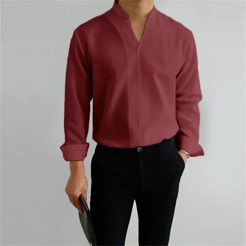 Ethan | Modern Casual Long Sleeve Men's Shirt