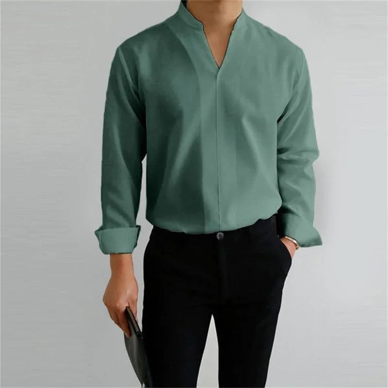 Ethan | Modern Casual Long Sleeve Men's Shirt