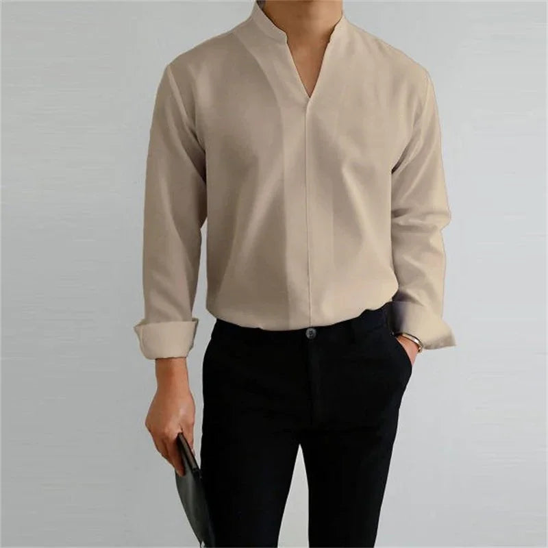 Ethan | Modern Casual Long Sleeve Men's Shirt