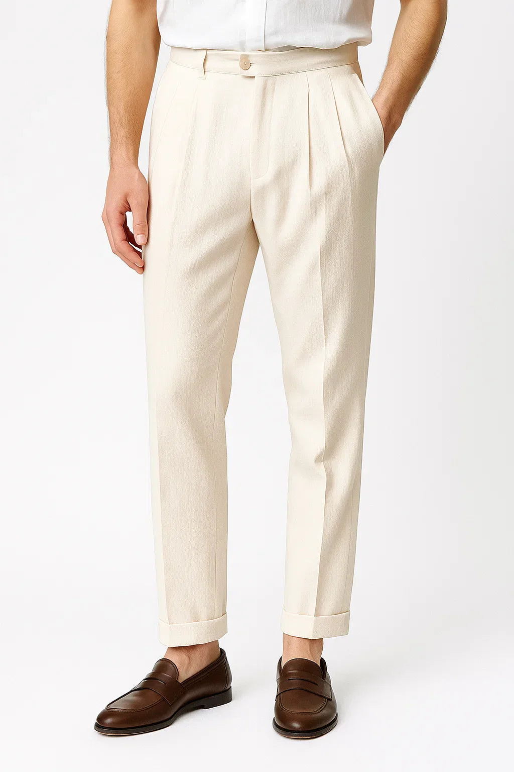 Ethan | Modern Comfortable Men's Chinos with Pleats