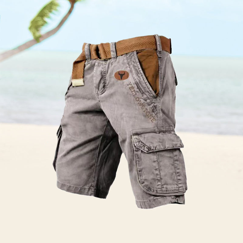 Rugged Lightweight Men's Cargo Shorts for Outdoor Comfort
