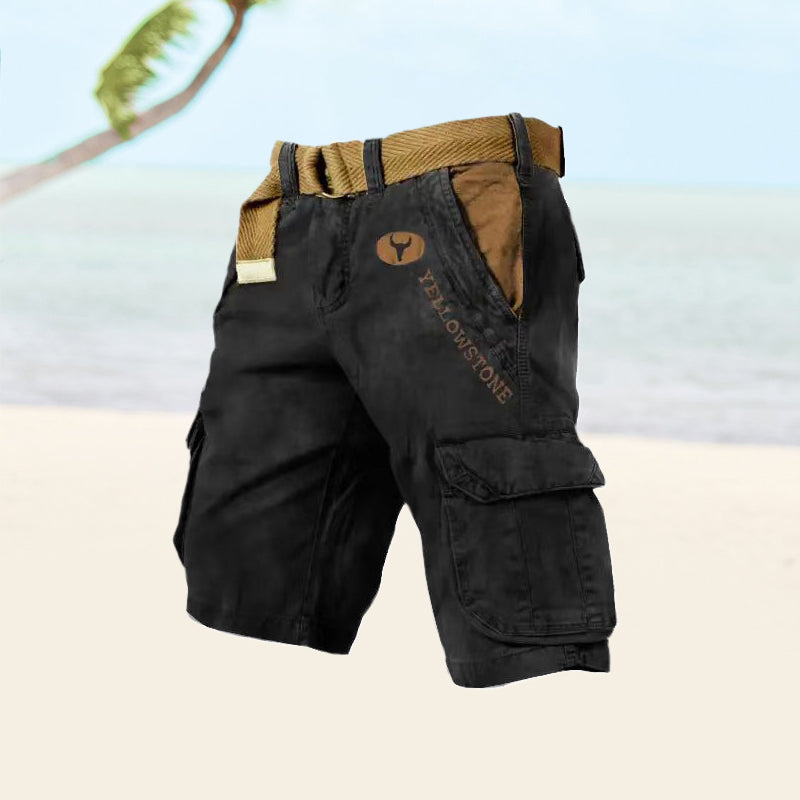 Rugged Lightweight Men's Cargo Shorts for Outdoor Comfort