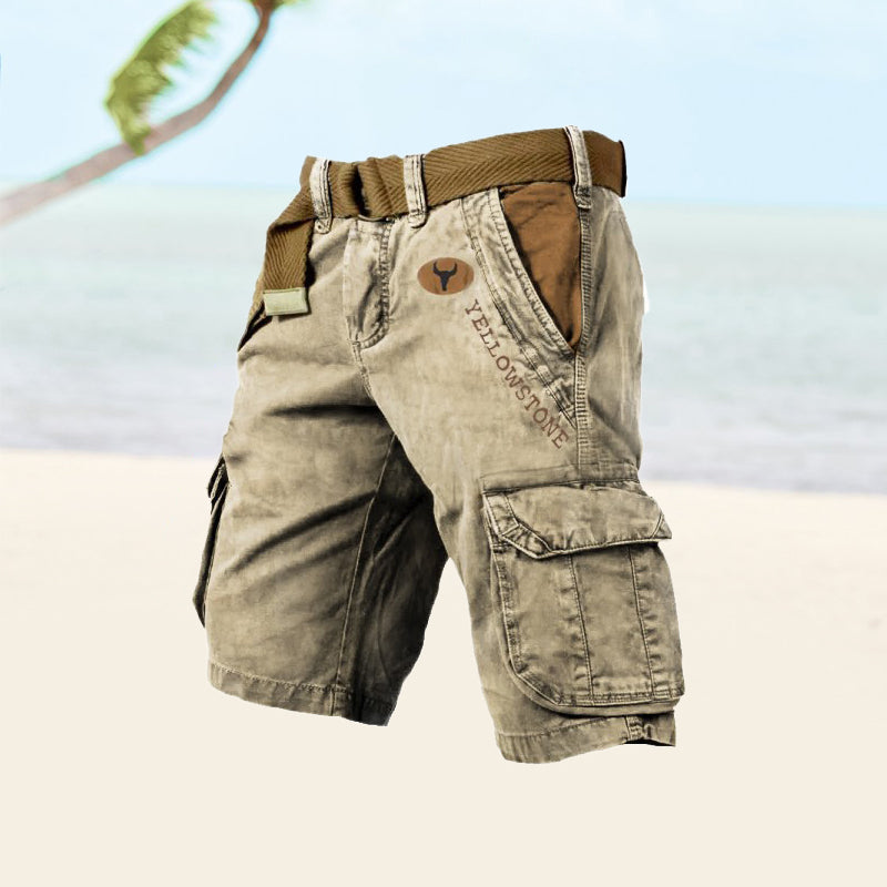 Rugged Lightweight Men's Cargo Shorts for Outdoor Comfort