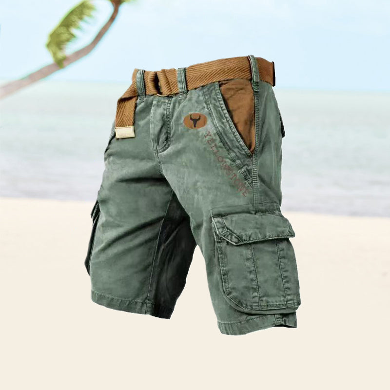 Rugged Lightweight Men's Cargo Shorts for Outdoor Comfort