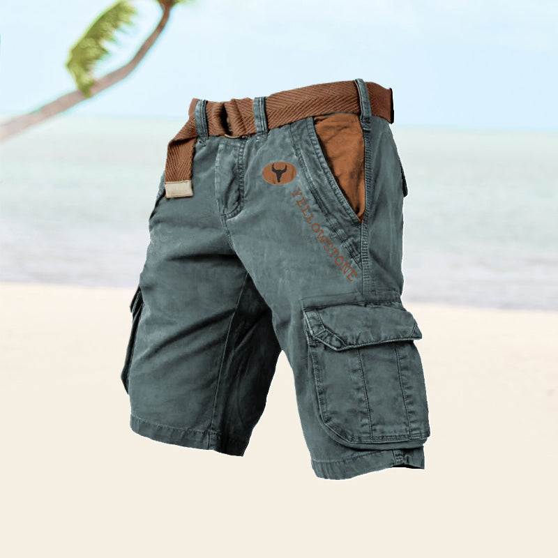 Rugged Lightweight Men's Cargo Shorts for Outdoor Comfort