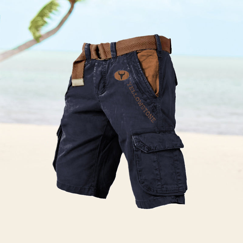 Rugged Lightweight Men's Cargo Shorts for Outdoor Comfort