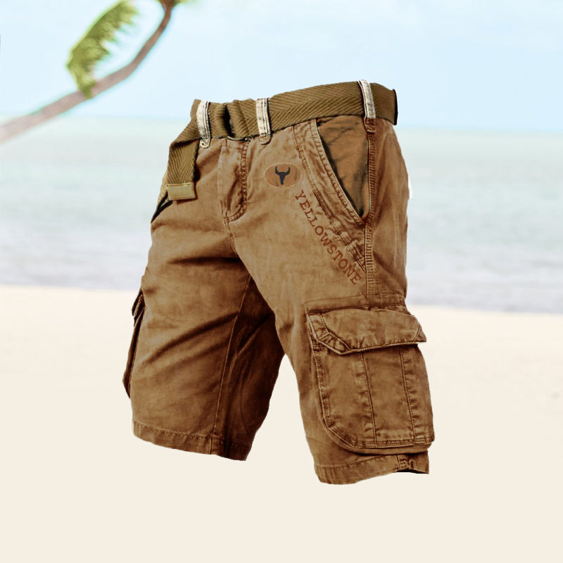 Rugged Lightweight Men's Cargo Shorts for Outdoor Comfort