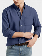 Ethan | Stylish Acid Washed Long Sleeve Men's Shirt