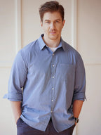 Ethan | Stylish Acid Washed Long Sleeve Men's Shirt