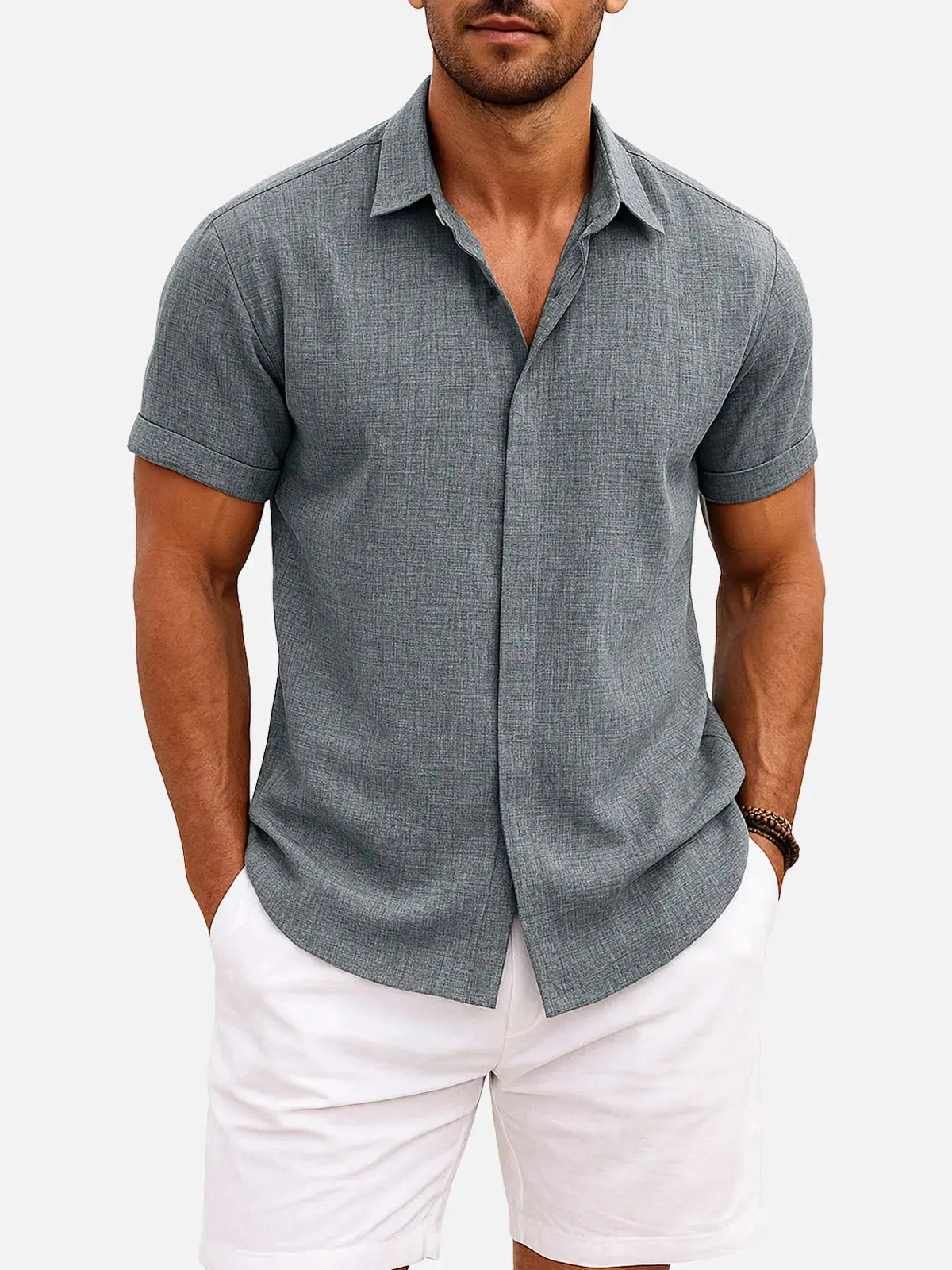Ethan | Stylish Casual Short Sleeve Men's Shirt