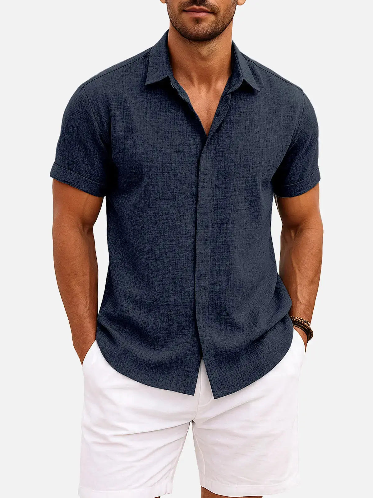 Ethan | Stylish Casual Short Sleeve Men's Shirt