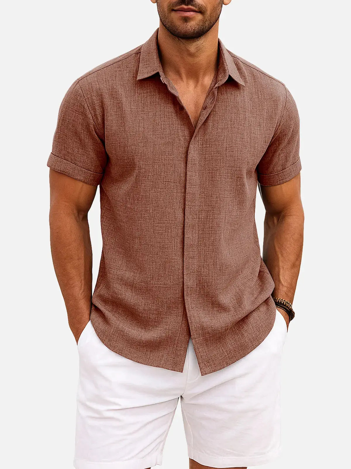 Ethan | Stylish Casual Short Sleeve Men's Shirt