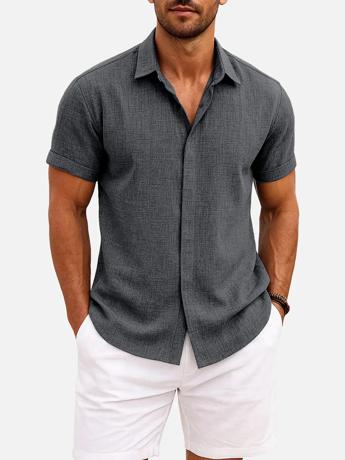 Ethan | Stylish Casual Short Sleeve Men's Shirt