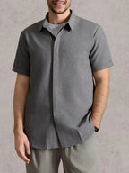 Men’s Casual Short Sleeve Shirt – Lightweight Everyday Button-Up Top
