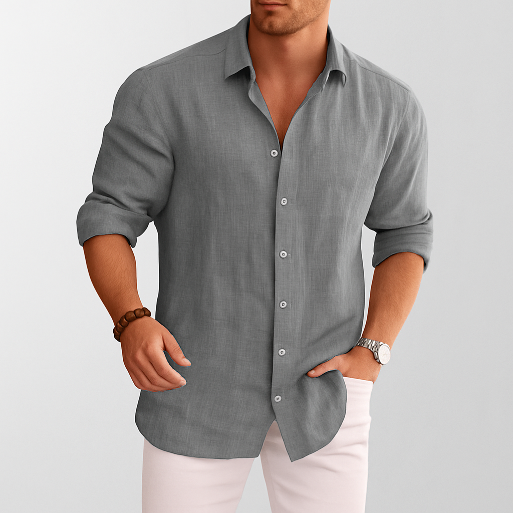 Ethan | Stylish Lightweight Mens Linen Button Down Shirt