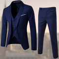 Stylish Slim Fit Three-Piece Wedding Suit