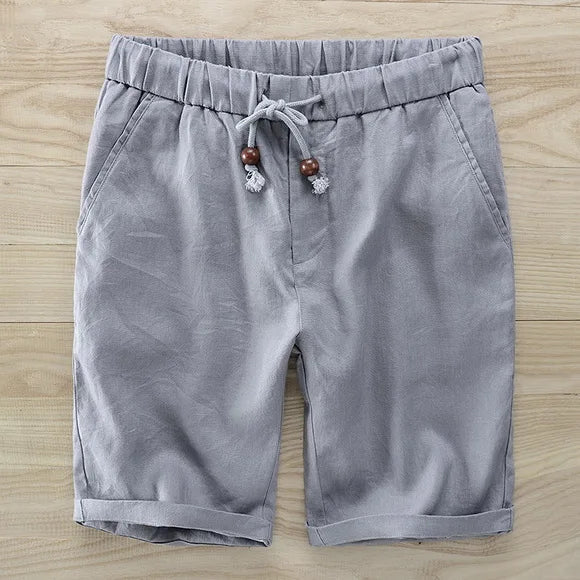 Ethan | Stylish White Linen Shorts for Men