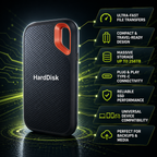 Portable External SSD Hard Drive for Fast File Storage