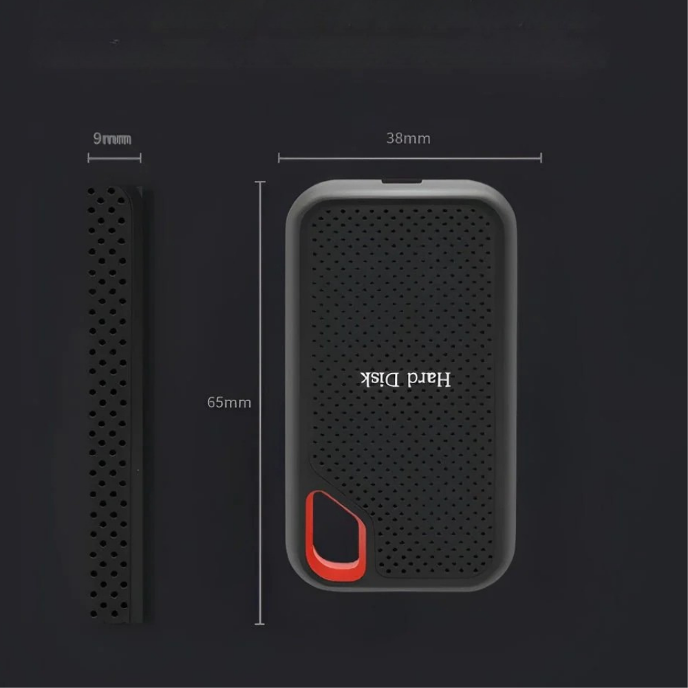 Portable External SSD Hard Drive for Fast File Storage