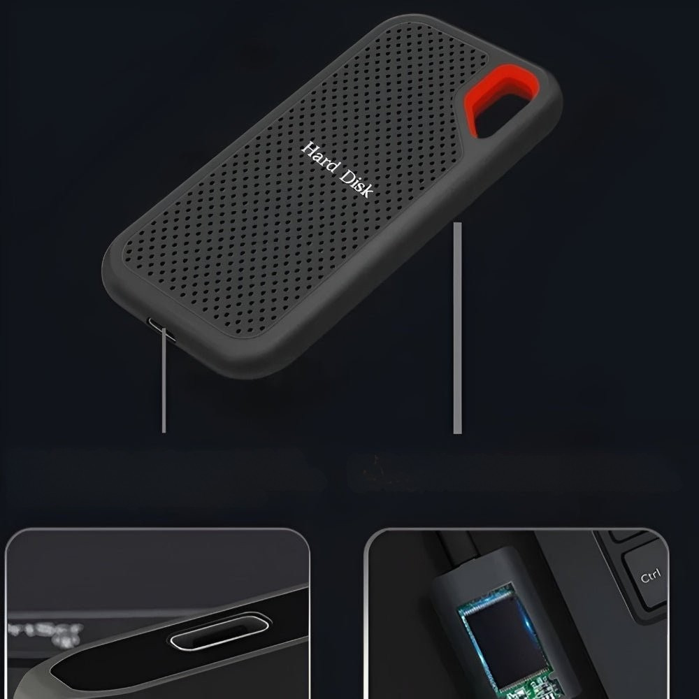 Portable External SSD Hard Drive for Fast File Storage