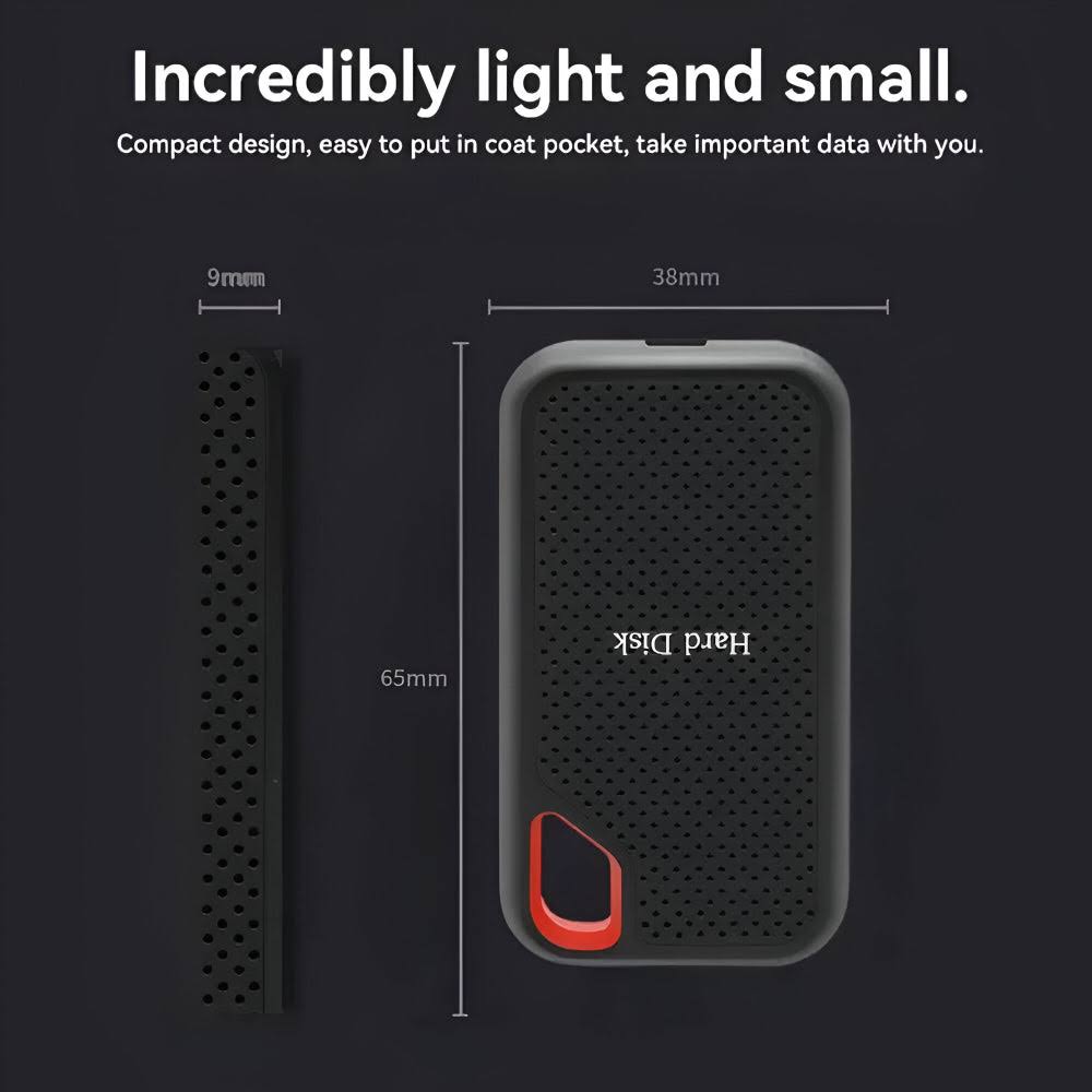 High-Speed Portable SSD External Storage Drive