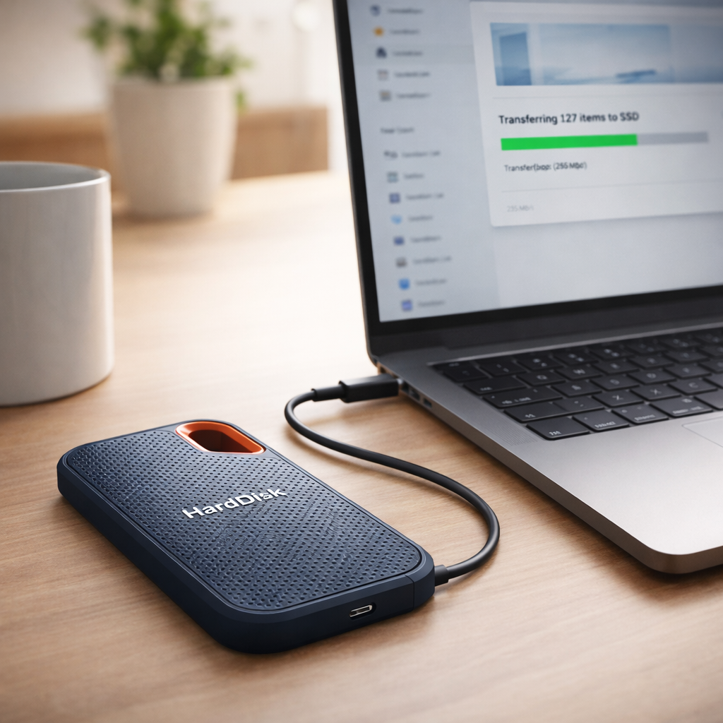 USB-C Portable SSD External Hard Drive
