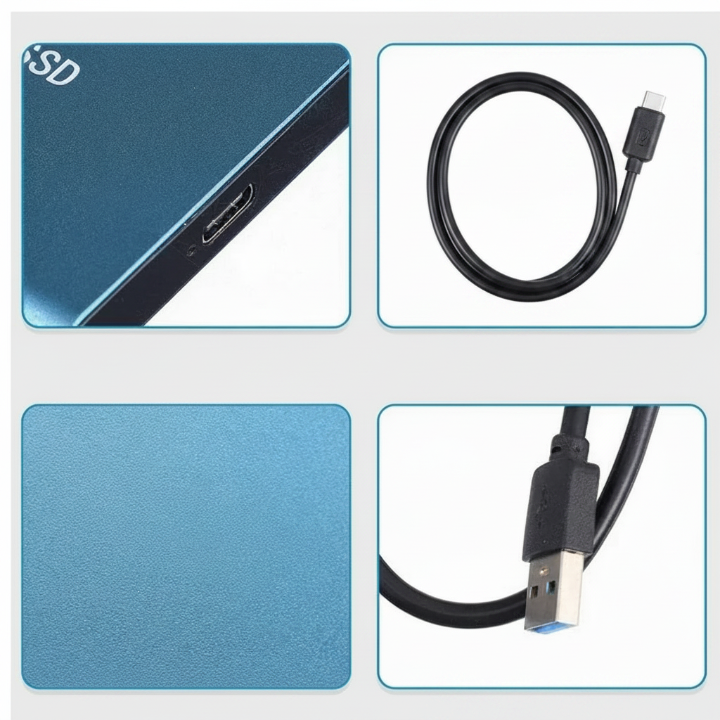 High-Capacity Portable USB SSD External Drive