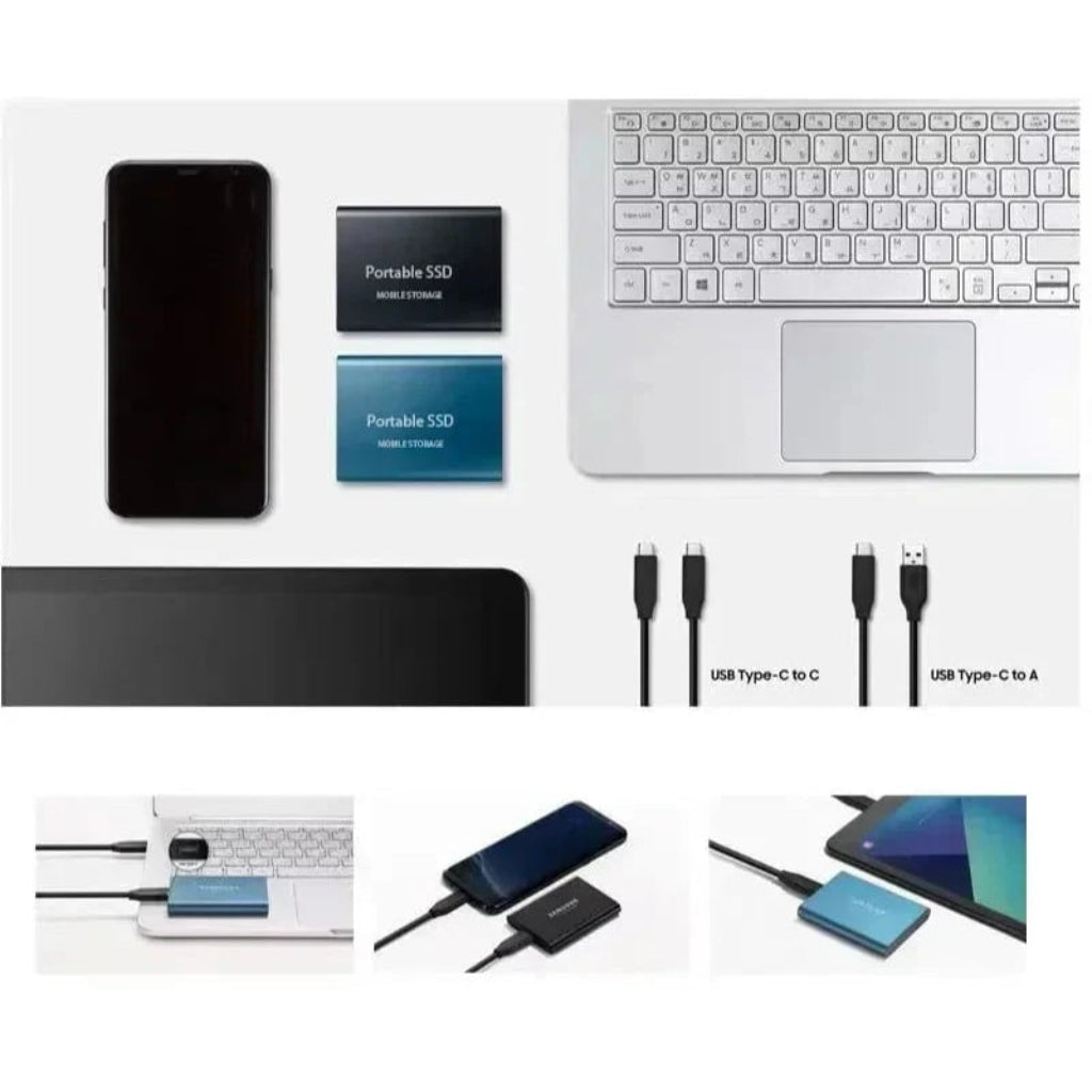 2TB USB-C Portable SSD External Hard Drive