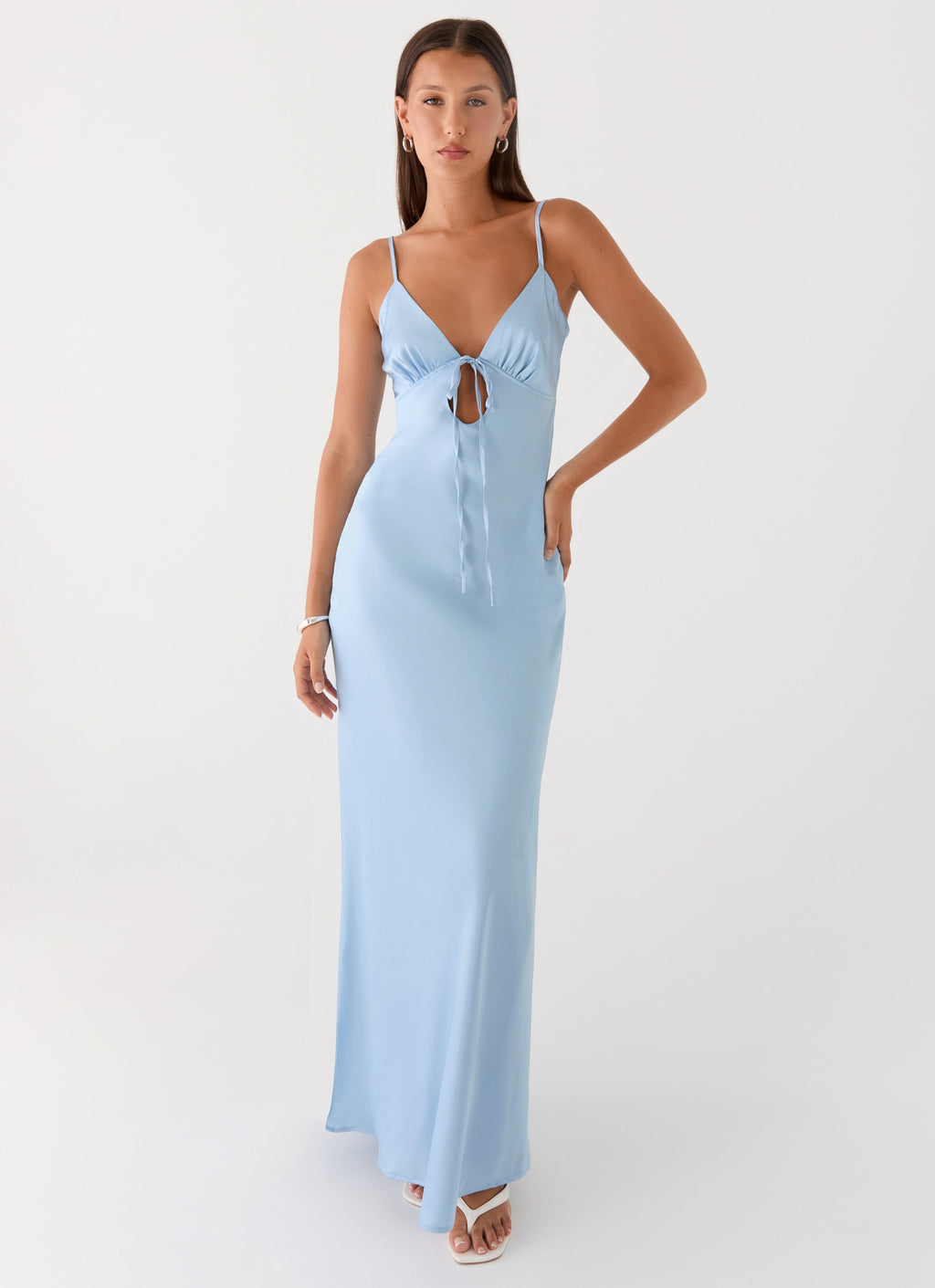 Flora Collection Floral Maxi Dress – Women’s V-Neck Elegant Special Occasion Dress