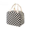 Floral Corduroy Insulated Lunch Bag with Waterproof Design | Stylish Food Storage for Work and School