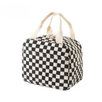 Floral Corduroy Insulated Lunch Bag with Waterproof Design | Stylish Food Storage for Work and School