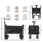 Heavy Duty Foldable Portable Outdoor Camping Wagon for Beach & Picnic