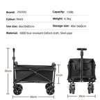 Heavy Duty Foldable Portable Outdoor Camping Wagon for Beach & Picnic
