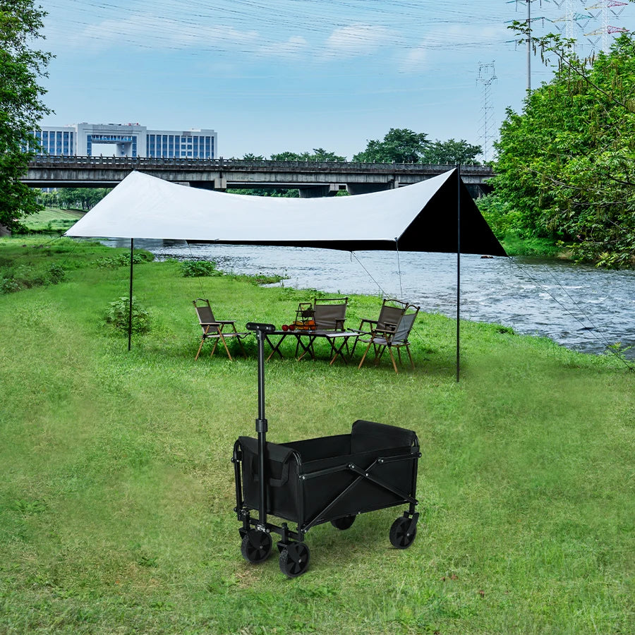 Heavy Duty Foldable Portable Outdoor Camping Wagon for Beach & Picnic
