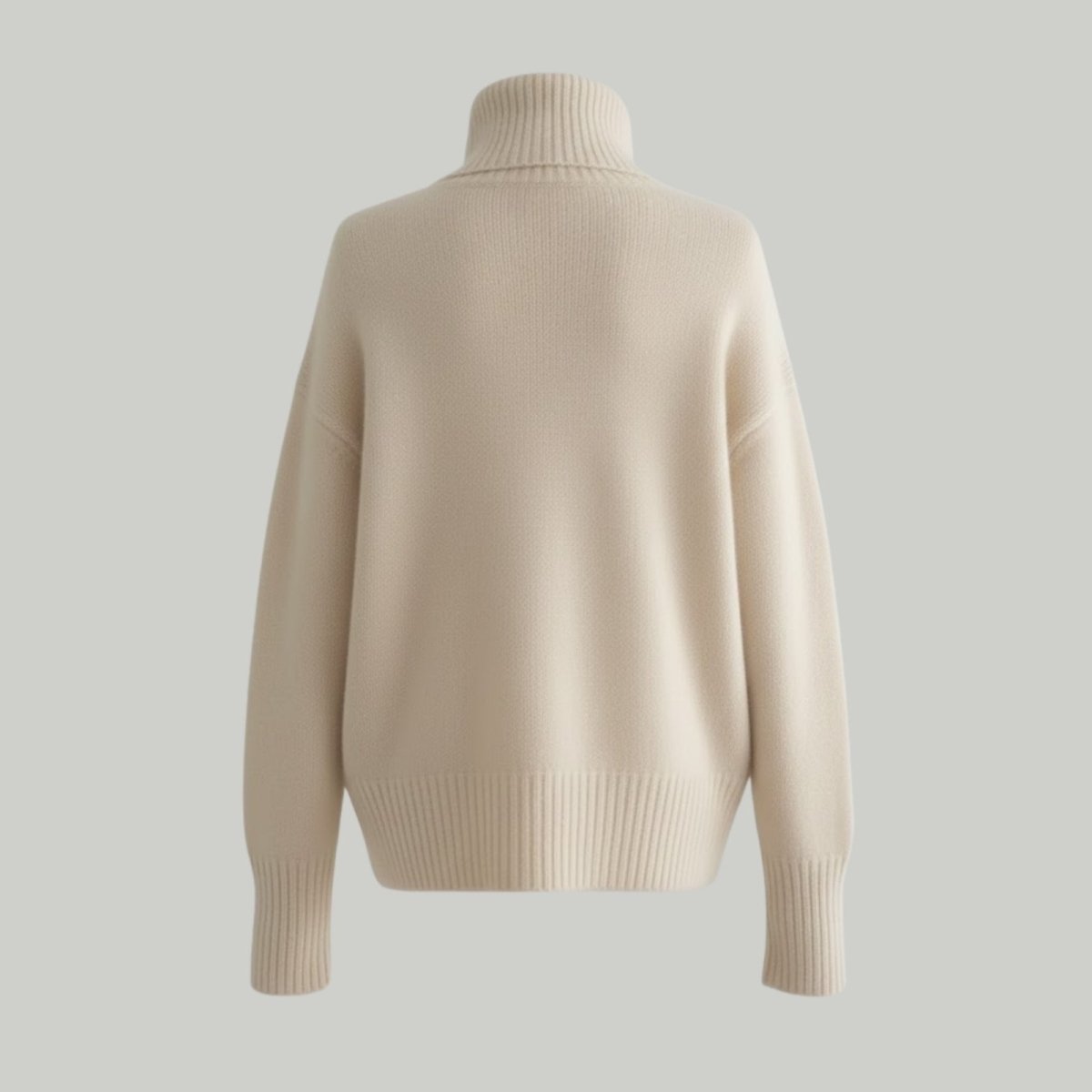 Women’s Gloria Cashmere Turtleneck Sweater – Oversized Luxury Knit Pullover Top in Inner Mongolian Cashmere for Elegant Winter & Everyday Wear
