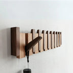 HarmonyCoat | Wooden Coat Rack with Artistic Piano Design | Stylish Wall-Mounted Storage Solution for Organized Spaces