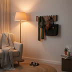 HarmonyCoat | Wooden Coat Rack with Artistic Piano Design | Stylish Wall-Mounted Storage Solution for Organized Spaces