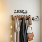 HarmonyCoat | Wooden Coat Rack with Artistic Piano Design | Stylish Wall-Mounted Storage Solution for Organized Spaces