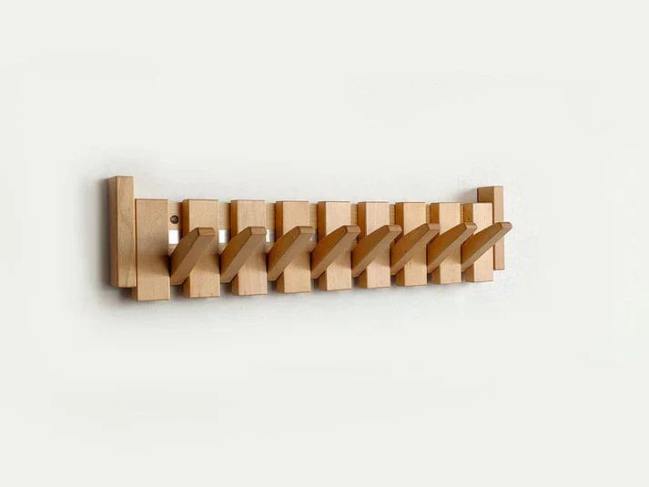 HarmonyCoat | Wooden Coat Rack with Artistic Piano Design | Stylish Wall-Mounted Storage Solution for Organized Spaces