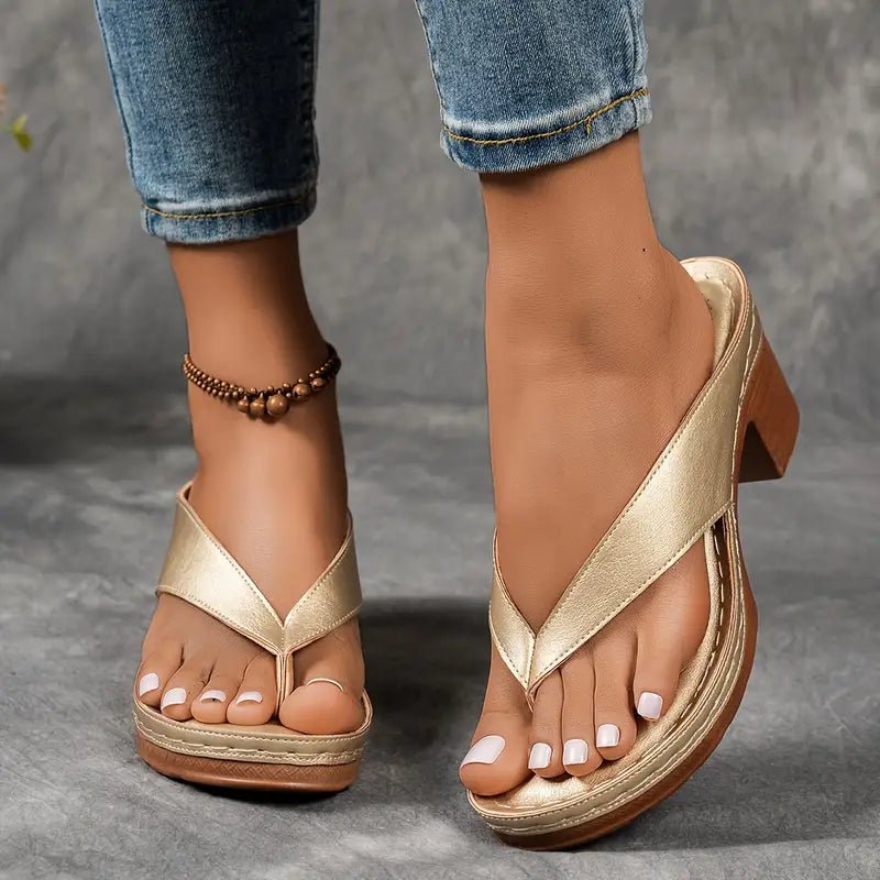Harper Collection | Block Heel Sandals with Cushioned Footbed | Stylish Orthopedic Support for All-Day Comfort