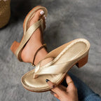 Harper Collection | Block Heel Sandals with Cushioned Footbed | Stylish Orthopedic Support for All-Day Comfort