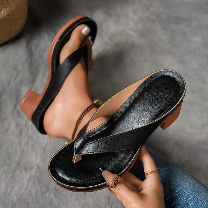 Harper Collection | Block Heel Sandals with Cushioned Footbed | Stylish Orthopedic Support for All-Day Comfort
